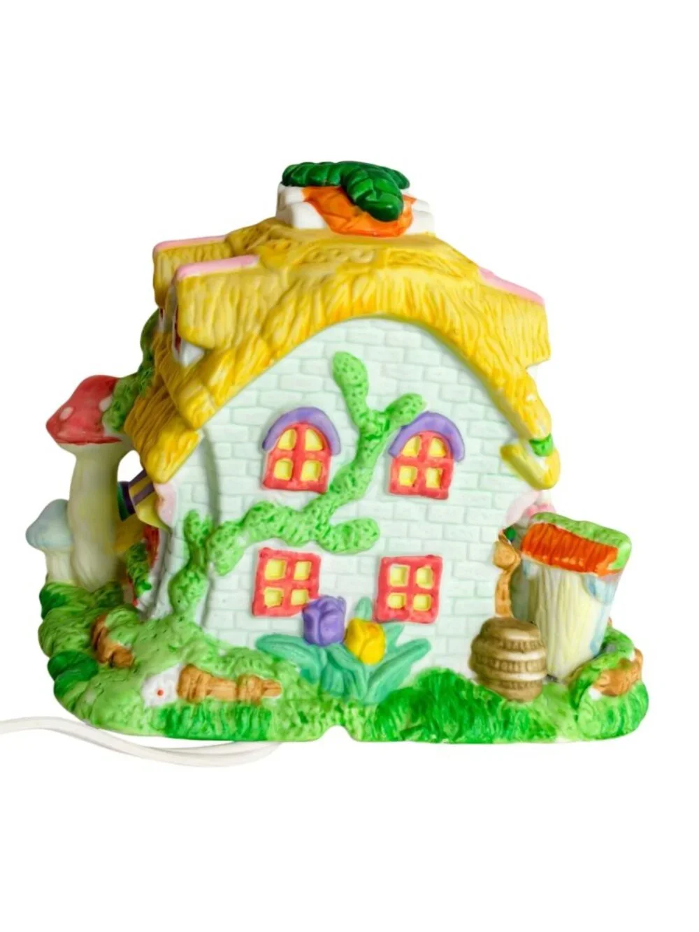Cottontale Cottages Home Sweet Home Hand Painted Porcelain 1998 Light-Up Easter